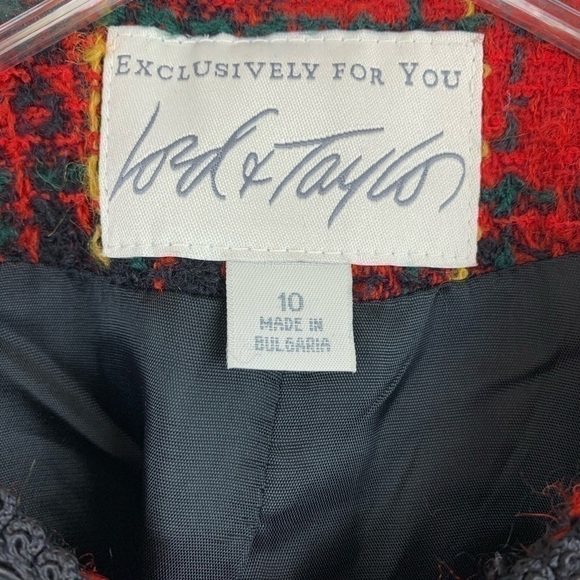 VINTAGE Lord&Taylor Bouclé Knit Jacket Size10 - Picture 5 of 9